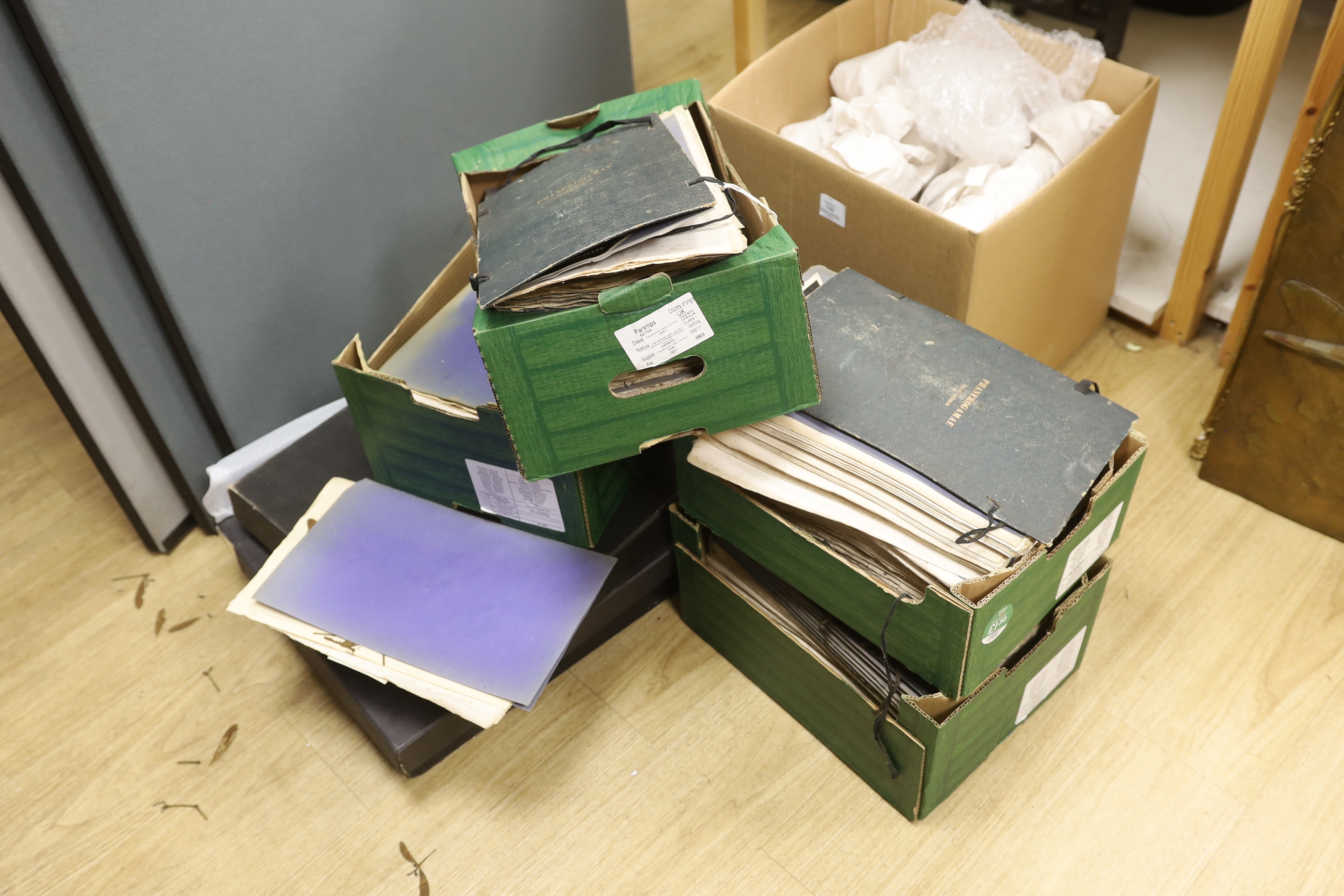 A collection of late 19th / early 20th century French pressed plant and flower specimen albums